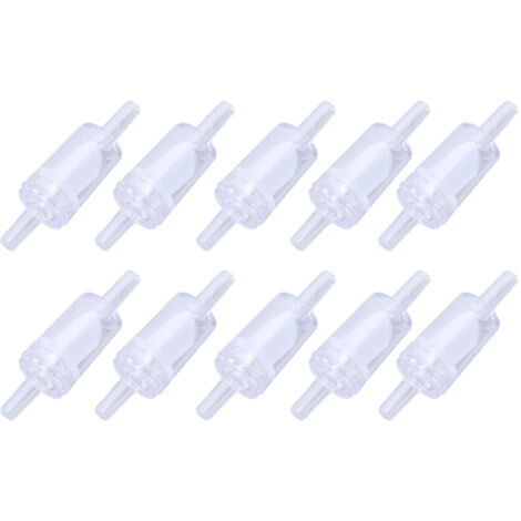 10 Pièces Clapet Anti-Retour 4mm en PP pour Pompe à Air d'Aquarium, Valve Unidirectionnelle pour Bassin à Poissons