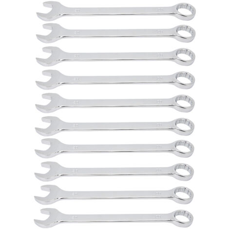 10 Pièces Clé à Douille 20mm Acier Chrome-Vanadium Double Embout Cliquet