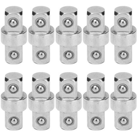 10 Pièces Clé à Douille 3/8 Pouce Acier Inoxydable Double Embout Adaptateur de Conversion Outil