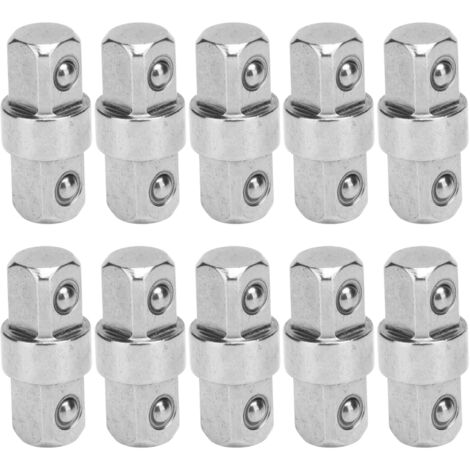 10 Pièces Clé à Douille 3/8 Pouce Acier Inoxydable Double Embout Adaptateur de Conversion Outil