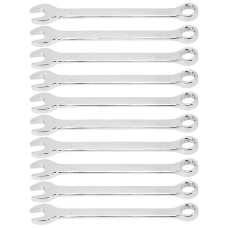 10 Pièces Clé Double Embout 11mm Set Outil de Réparation Clé Mixte