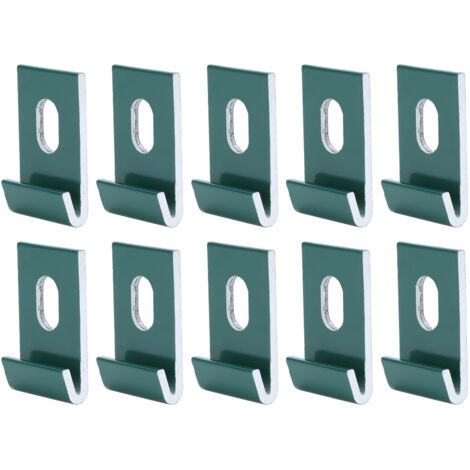 10 pièces Clips de Base crochet fixations attache en aluminium serres luminaire SetGreen