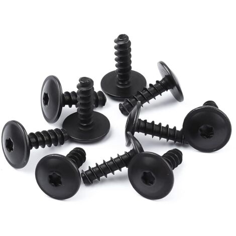 10 Pièces Clips de Fixation pour Voiture, Clips Garde Boue Voiture Clips de Fixation Metal Fixations de Bouclier de Pare-Chocs Clips de Fixation de Vis Compatible avec Volkswagen Audi