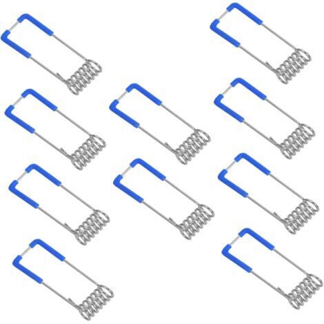 10 pièces Clips Ressort pour Spot Encastrable Accessoires Lumière Extérieure Fixation Facile pour Downlight et Néon LED Compatible Lampes de Plafond et Projecteurs