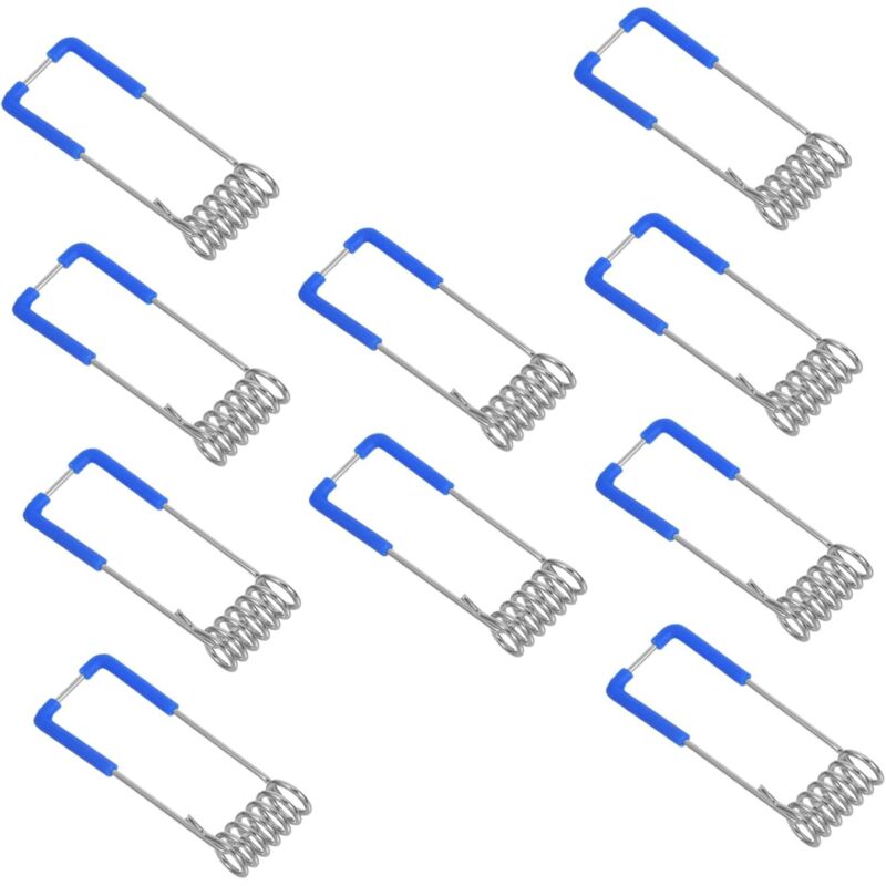 10 pièces Clips Ressort pour Spot Encastrable Accessoires Lumière Extérieure Fixation Facile pour Downlight et Néon LED Compatible Lampes de Plafond