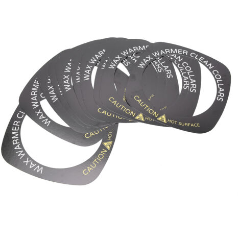 10 pièces Collier Chauffant Cire Professionnel Accessoire Anneau de Protection (Carré)
