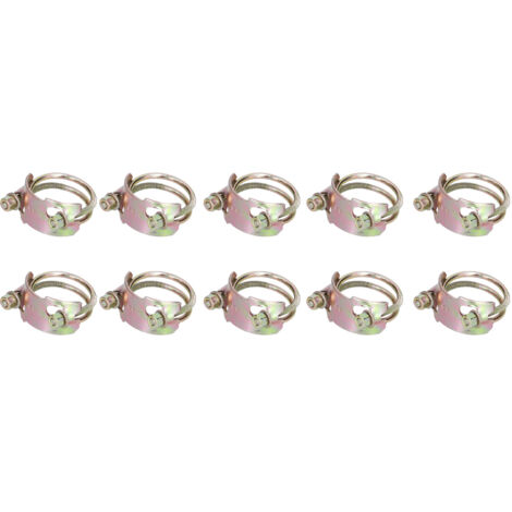 10 Pièces Collier de Serrage pour Tuyau en Acier Résistant à la Corrosion, Antidéformation, pour Applications Industrielles 1.5-51mm