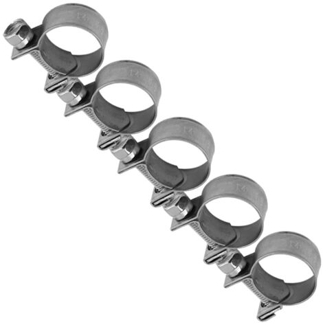 10 pièces colliers de serrage inox pour tuyau carburant, diamètre 6-20mm, tailles au choix
