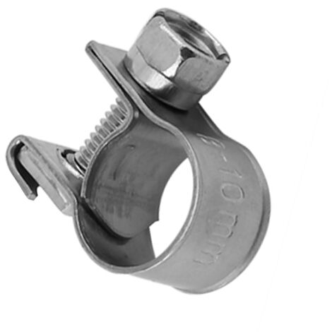10 pièces colliers de serrage inoxydables pour tuyaux de carburant, diamètre 6mm à 20mm, tailles au choix