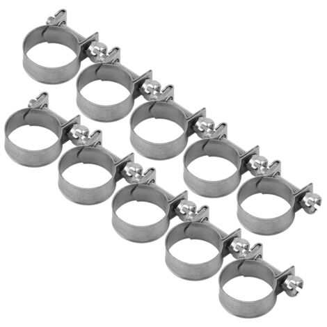 10 pièces colliers de serrage mini en acier inoxydable pour tuyaux 6mm-20mm