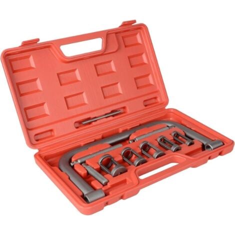 10 Pièces Compresseur de Ressort de Soupape Kit, Compresseur de Ressort avec Leve Soupape, Universel Portable Ensemble D'outils de Réparation Automobile, pour Voitures, Motos