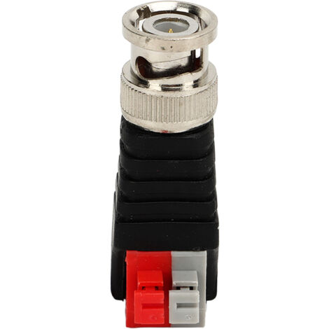 10 Pièces Connecteur BNC Mâle à Vis pour Vidéo, Adaptateur BNC pour Caméra CCTV sur Câble Cat5