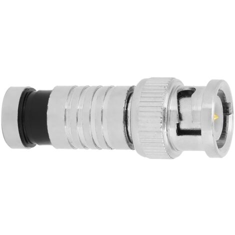 10 pièces Connecteur BNC Mâle Compression FR Coaxial Q9 pour Systèmes CCTV RG59