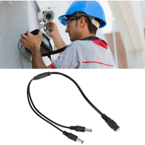 10 pièces Connecteur d'Alimentation DC 12V vers 1.2V pour Caméras de Sécurité, Câble Diviseur