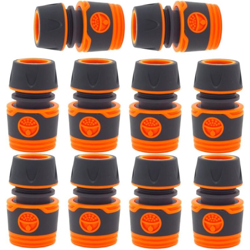 10 pièces Connecteur de Tuyau d'arrosage, Connecteur de Tuyau, Connecteur Rapide de Tuyau d'arrosage 1/2 Pouce, Connecteur de Tuyau, pour Le Lavage