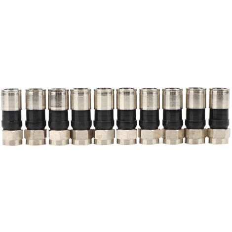 10 Pièces Connecteur F Type UK RG6 pour Câble Antenne Vidéo Satellite (F-005)