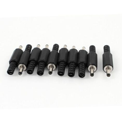 10 Pièces Connecteur Jack Mâle DC Alimentation 3.5mm x 1.35mm Pièces de Rechange