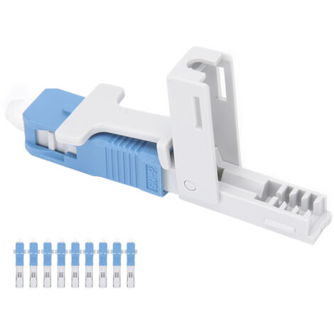 10 Pièces Connecteur SC/UPC à Fibre Optique pour Installation Rapide et Soudure à Froid