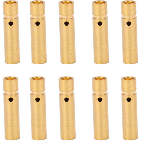 10 Pièces Connecteurs Banane 3.0mm Dorés Mâle-Femelle pour Haut-Parleurs et Câbles Audio