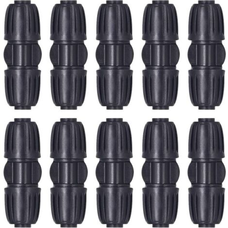 10 pièces connecteurs droits connecteurs goutte à goutte raccords de tuyau d'eau 16mm PE tuyau tuyau d'eau goutte à goutte système d'irrigation H291