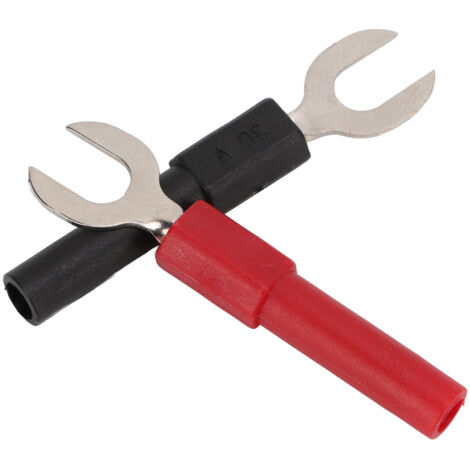 10 pièces connecteurs fourche spade PVC laiton type Y 6mm et type U 4mm, prises banane 10A max pour connexions électriques