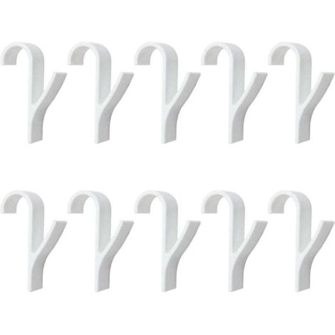 10 pièces Crochet Radiateur, Crochet pour Radiateurs plastique Blanc,Crochet radiateur sèche serviette, Accroche Serviette Salle de Bain, Crochet pour Salle de Bain, Cuisine（Blanc）