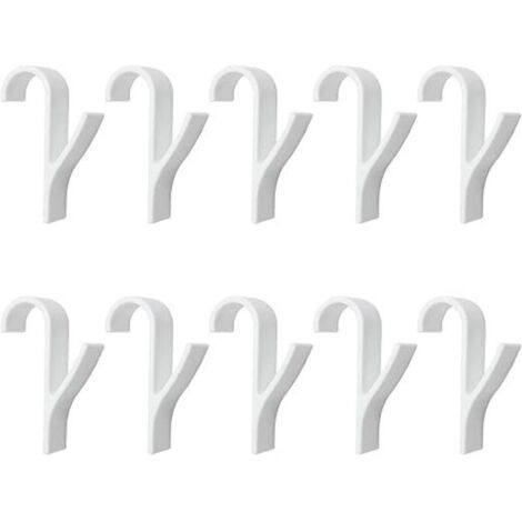 10 pièces Crochet Radiateur, Crochet pour Radiateurs plastique Blanc,Crochet radiateur sèche serviette, Accroche Serviette Salle de Bain, Crochet pour Salle de Bain, Cuisine（Blanc）