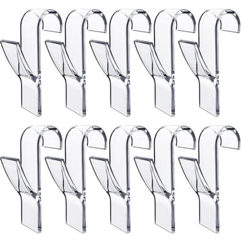 10 Pièces Crochet Seche Serviette,Crochet Radiateur Seche Serviette,Peignoirs,Plastique,Pour Tous Les Radiateurs Standards,Salle De Bain Et Cuisine,Flexibles,Amovibles(Transparent)