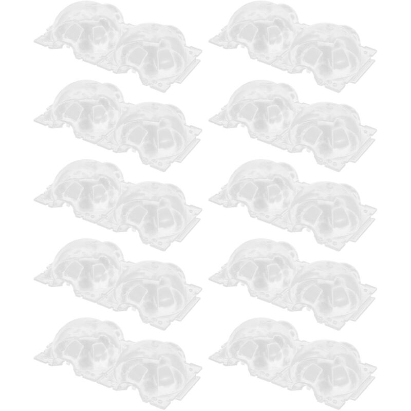 10 pièces de 12 cm de boîte de reproduction de plantes, récipient en plastique, dispositifs d'enracinement transparents pour le jardinage à