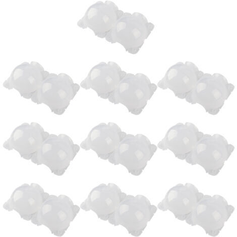 10 pièces de 12 cm de dispositif d'enracinement de plantes, boîte de greffage de boule de propagation haute pression, blanc,DUBUNS