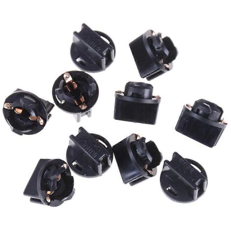 10 pièces de douille T10 pour tableau de bord, prise pour panneau d'instruments T10 W5W 168--