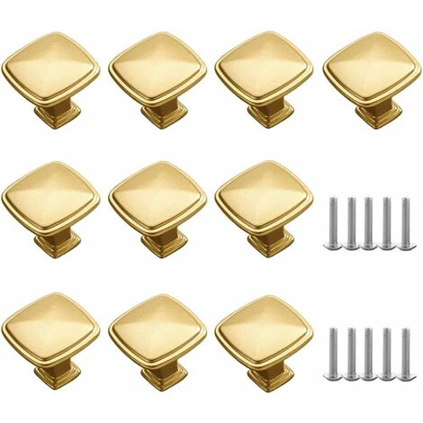 10 pièces de poignée de tiroir or