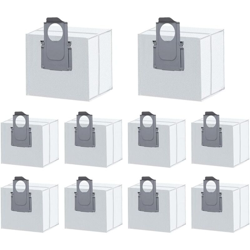 10 pièces de Rechange Sac d'aspirateur pour XiaoMi S7 MaxV Ultra / Q5+ / Q7+ / Q7 Max+ / T8 /G10S/G10S Pro S8 S8 Plus S8+ S8 Pro Ultra Accessoires