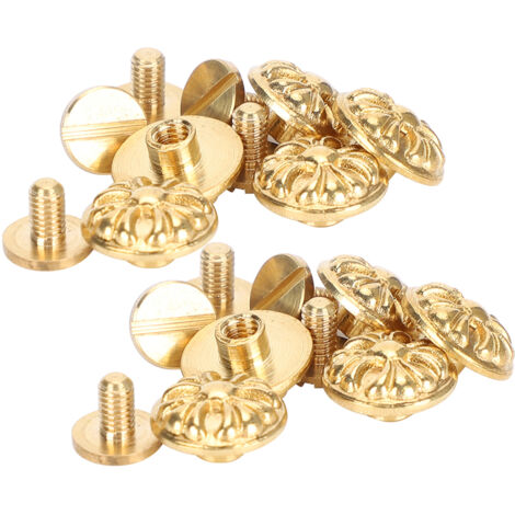 10 Pièces de Rivets Chrysanthème 10mm pour Décoration Cuir DIY Accessoires Boutons