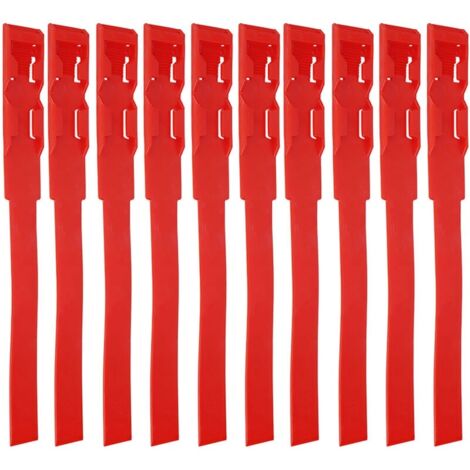 10 pièces d'identification colliers d'identification bandes vache bétail marquage anneau fournitures, pour le bétail de ferme, rouge
