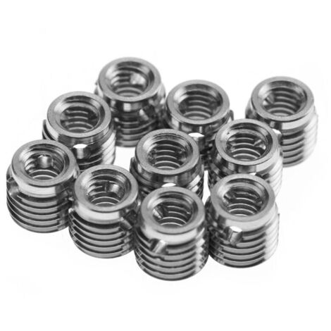 10 pièces d'inserts filetés autotaraudeurs en acier inoxydable 307 (intérieur M50,8 extérieur M81,0)