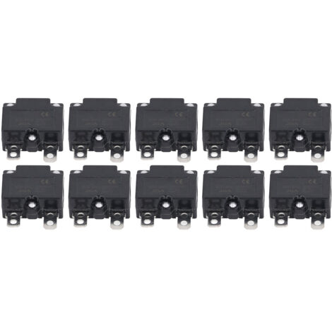 10 Pièces Disjoncteur Automatique Réarmable 20A, Protections Surcharge pour Véhicules Jouets Enfants AC125-250V