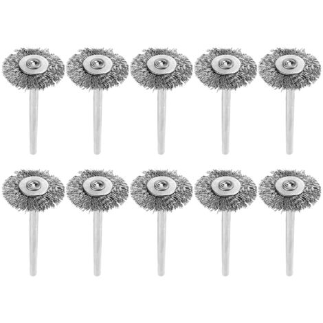 10 Pièces Disques à Polir en Laine d'Acier 22mm pour Meuleuse d'Angle Mini