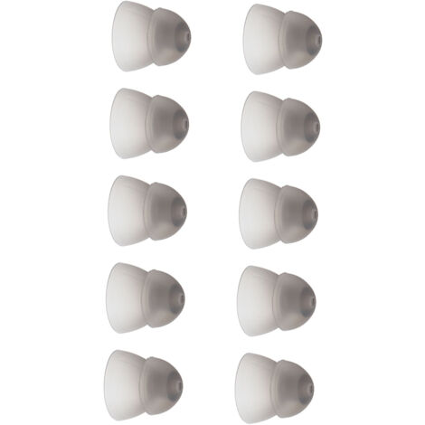 10 Pièces Dômes de Rechange 10mm pour Prothèses Auditives, Bouchons d'Oreille en Silicone Noir pour Amplificateurs d'Ouïe