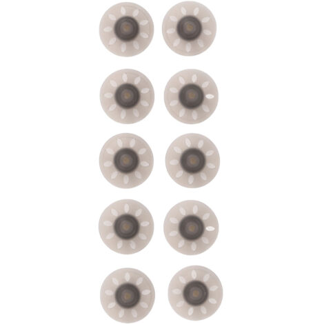 10 pièces Dômes de Remplacement Noir Ouverts Petits pour Phonak 6mm, Accessoires Prothèses Auditives
