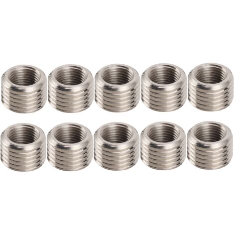 10 Pièces Douille de Réparation de Filetage M14 x 1,5 en Acier Inoxydable pour RC1/8 - 10MM