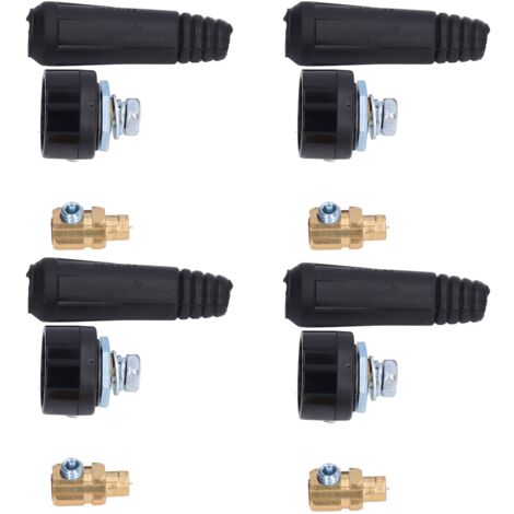 10 Pièces Douille de Soudure TIG, Connecteur Rapide pour Câbles 10-25 mm, Style Européen