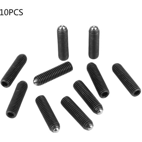 10 pièces Douilles Hexagonales M8 avec Plongeurs à Ressort à Bille en Acier Carbone (M8x30)