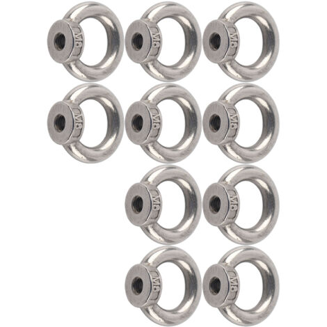 10 Pièces Écrous à Œillet M8 en Acier Inoxydable pour Levage et Fixation d'Équipements Forestiers