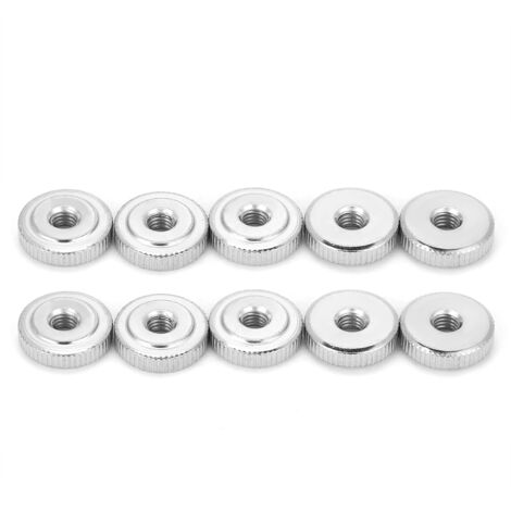 10 Pièces Écrous à Oreilles Moletés M5