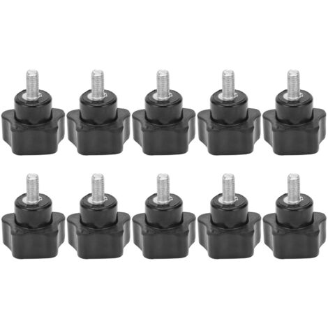 10 Pièces Écrous à Poignée de Serrage M5x25x10 avec Poignée Étoile pour Tour Accessoires