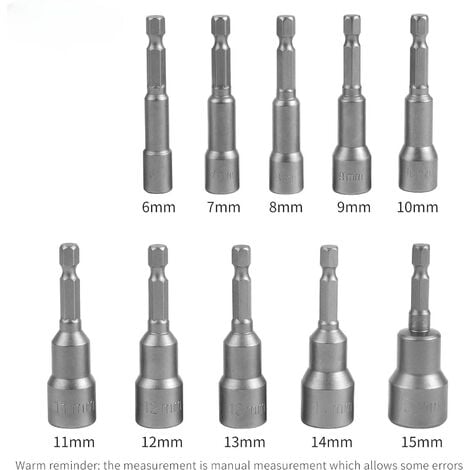 E-03458, Douille de vissage magnétique pour visseuse pour vissage à chocs  (Impact Premier) - H6 - 1/4 - longueur 65mm - 1 pièce(s) Makita