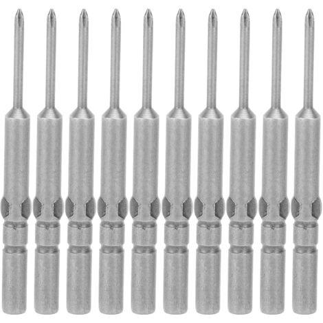 10 pièces embouts de tournevis cruciformes magnétiques 2mm haute dureté pour visseuse électrique