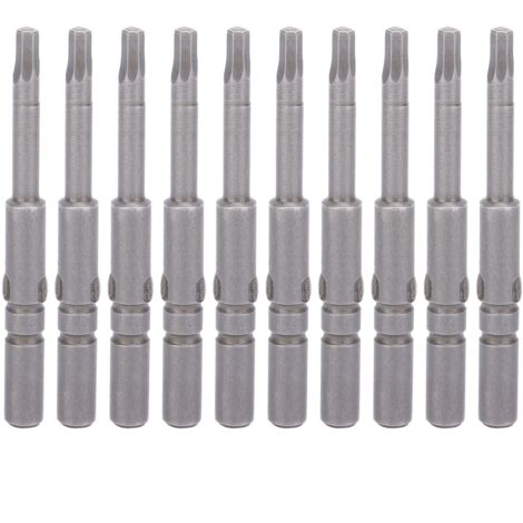 10 Pièces Embouts de Tournevis Hexagonaux Magnétiques Puissants en Acier Allié S2 pour Outillage Électricien