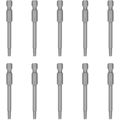 10 pièces embouts de tournevis magnétiques 3mm hexagonaux en acier allié S2 pour outils industriels électriques